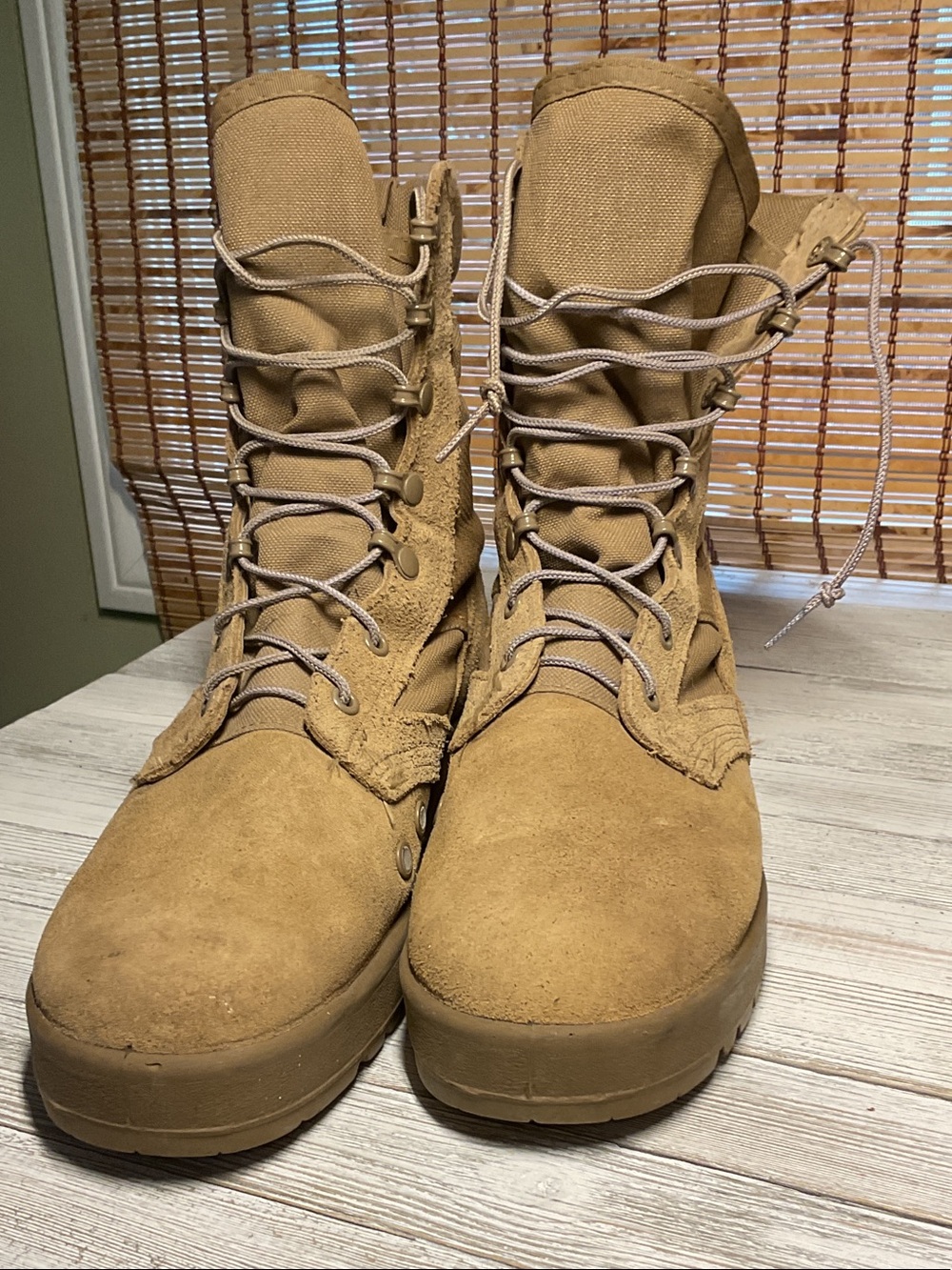 Belleville Army Hot Weather Combat Boots coyote brown desert tan suede leather